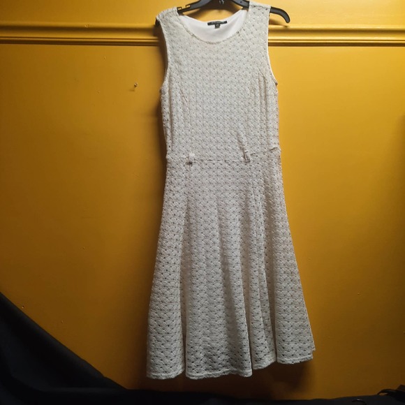 Sharango Boho lined crochet sleeveless swing dress 12 - Picture 2 of 5